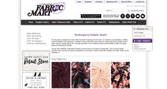 Desktop Screenshot of fabricmartfabrics.com