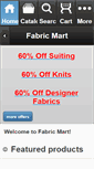 Mobile Screenshot of fabricmartfabrics.com